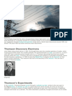 Thomson Discovers Electrons: Fundamental Particles