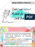 And Methods For Guiding Child Behavior: Direct