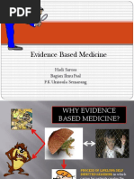 Evidence Based Medicine: Hadi Sarosa Bagian Ilmu Faal F.K Unissula Semarang