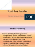 Teknik Dasar Konseling