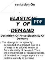 Elasticity of Demand