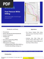 Pore Pressure Prediction While Drilling