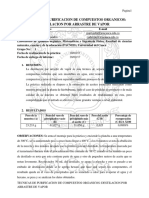 QCA141L, Practica 3 Técnicas de Purificación de Compuestos Orgánicos Destilacion Por Arrastre de Vapor, Ordoñez Saavedra Natalia, Jader Alejandro Muñoz.