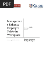 Managemen T Enhance Employee Safety in Workplace: Ana Laura Aguilar Solís - 430090005