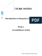 Finance Week 1 - Accounting in Action PDF