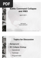 Battle Command Collapse and M&S