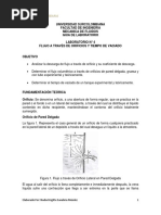 Lab. 4. Flujo A Través de Orificios y Tiempo de Vaciado