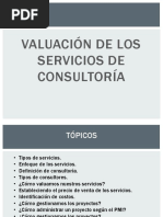 Valuacion de Los Servicios de Consultoria