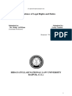 Jurisprudence of Legal Rights and Duties