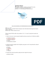 Soal Pemrograman Dasar