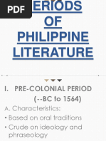 Periods of Philippine Literature