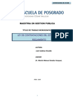 Monografia - Ley de Contrataciones Del Estado - Examen de Suficiencia