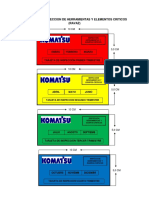 Tarjetas de Inspeccion de Herramientas y Elementos Criticos