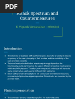 Attack Spectrum and Countermeasures