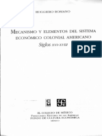 Rugerio Romano - Mecanismos y Elementos Del Sistema Económico Colonial Americano