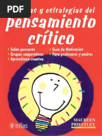 Tecnicas y Estrategias Del Pensamiento Critico PDF