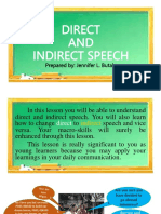 Direct and Indirect Speech