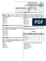 Avaliação Bimestral de Matemática - Eja - Luana - Dezembro - 2019