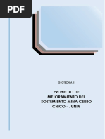 Sostenimiento Mina Cerro Chico - Geotecnia