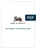 User Manual - Auto Fill From PRN