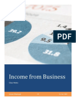 Lecture Notes On Income From Business - TY 2019