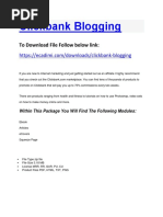 Clickbank Blogging