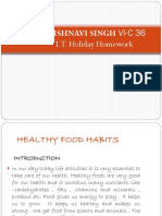 Vaishnavi Singh Healthy Food Habits