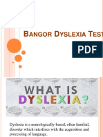 Bangor Dyslexia Test