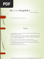 Mr. X v. Hospital Z