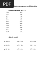 Matematicas Resfuerzo Segundo Basico