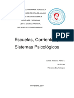 Ensayo Sobres Las Escuelas, Corrientes y Sistemas Psicologicos