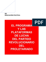 Mir Chileno Programa y Plataformas de Lucha