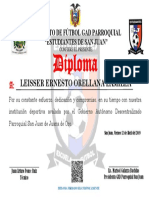 Certificado Deportivo