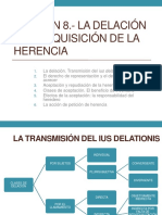 Leccion 8. - La Delación y La Aceptación de La Herencia