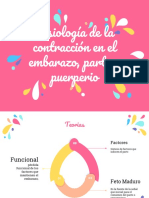 Fisiología de La Contracción Uterina Parto y Puerperio