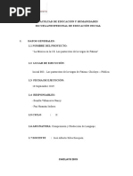 Esquema de Informe Planificación - Actividad 3-Comprension y Produccion de Lenguaje