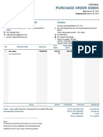 Purchase Order SSB05