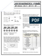 Simulado Matematica 5 Ano 4 Bimes 19