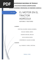 El Motor en Un Tractor Agrícola