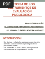 Historia de Los Instrumentos de Evaluación Psicológica