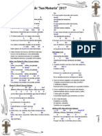 Hoja de Acordes San Maturín 2017