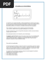 Vitamina e o Tocoferol