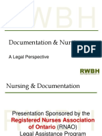 Documentation and Nursing