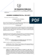 Acuerdo Gubernativo 222-2019