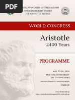 Aristotle 2400 Years Programme