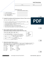 Unit 3 - Extra Test, Customisable