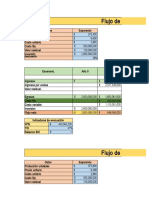 Flujo de Fondos - Escenarios 1, 2, 3, 4, 5.