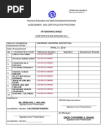 ASSESSMENT ATTENDANCE Css