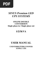 Sinus Premium LED Series User Manual v2