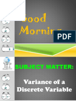 Statistics-Variance of A Discrete Variable